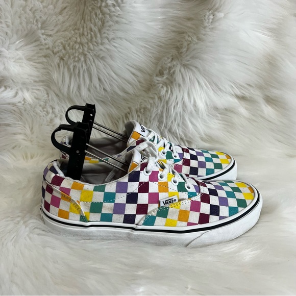 VANS Multicolor Chekerboard Lace Up Sneakers - Picture 3 of 6